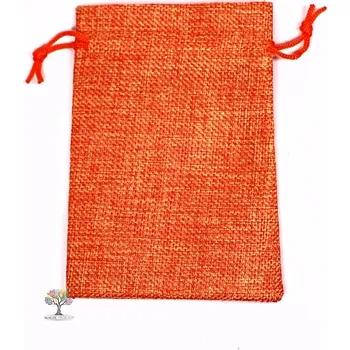 Dárková taška Magieprirody.cz Dárková taška - Jutový pytlík oranžová 10x14 cm - 09