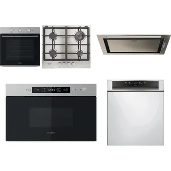 Set domácích spotřebičů WHIRLPOOL OMK38HU0X + WHIRLPOOL TGML 661 IX R + WHIRLPOOL WCT3 64 FLB X + WHIRLPOOL MBNA910X + WHIRLPOOL WBC 3C34 PF X
