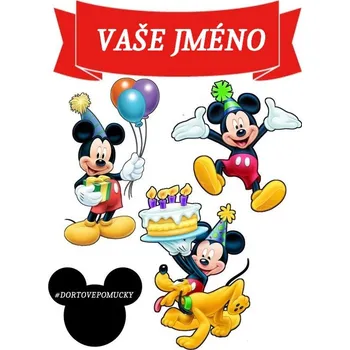 Jedlá dekorace na dort Mickey Mouse č.3 - jedlý papír