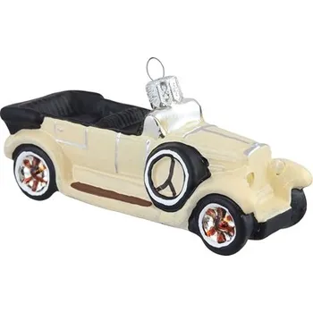 Skleněný veterán béžové kabrio