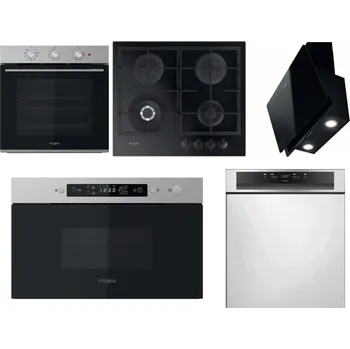 Set domácích spotřebičů WHIRLPOOL OMK38HU0X + WHIRLPOOL GOFL 629/NB1 + WHIRLPOOL WHVP 65F LM K + WHIRLPOOL MBNA910X + WHIRLPOOL WBC 3C34 PF X