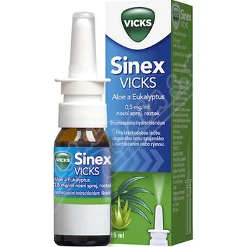 Lék na kašel, rýmu a nachlazení Sinex Vicks aloe+eukal 0.5mg/ml nas.spr.1x15ml/7.5
