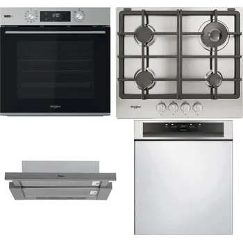 Set domácích spotřebičů WHIRLPOOL OMSK58RU1SX + WHIRLPOOL TGML 661 IX R + WHIRLPOOL AKR 749/1 IX + WHIRLPOOL WBC 3C34 PF X