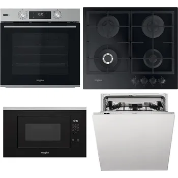Set domácích spotřebičů WHIRLPOOL OMSK58RU1SX + WHIRLPOOL GOFL 629/NB1 + WHIRLPOOL WMF200G + WHIRLPOOL WIC 3C33 PFE