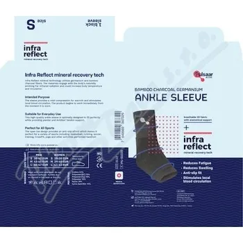 Pulsaar Active bandáž na kotník s bambus.uhl.vel.S