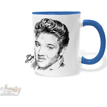 Hrnek - Elvis Presley Barva: Modrá