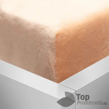 Prostěradlo OBOUSTRANNÉ Mikroplyšové prostěradlo DELUXE 90x200 - Lososová