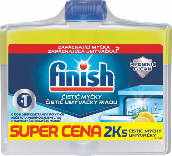 Finish Čistič myčky Lemon Sparkle 2x 250 ml
