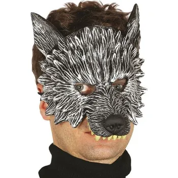 Karnevalová maska Fiestas Guirca Pěnová poloviční maska vlka