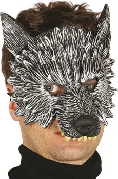 Karnevalová maska Fiestas Guirca Pěnová poloviční maska vlka