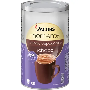 Káva Jacobs Momente Choco Cappuccino Milka instantní 500 g