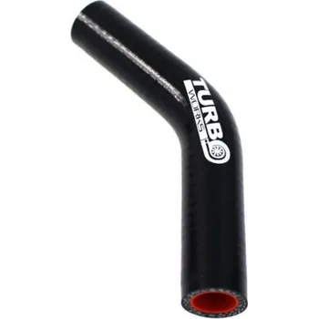 Zapalovací a žhavicí svíčka TurboWorks Silikónové koleno TurboWorks Pro Black 45° - 12mm (0,47")