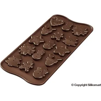 Nádoba na pečení Forma na čokoládu - Xmas Buttons