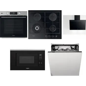 Set domácích spotřebičů WHIRLPOOL OMSK58RU1SX + WHIRLPOOL GOFL 629/NB1 + WHIRLPOOL AKR 62F LT K + WHIRLPOOL WMF200G + WHIRLPOOL WIO 3T133 PE 6.5