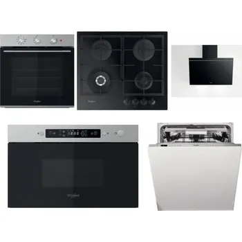 Set domácích spotřebičů WHIRLPOOL OMK38HU0X + WHIRLPOOL GOFL 629/NB1 + WHIRLPOOL AKR 62F LT K + WHIRLPOOL MBNA910X + WHIRLPOOL WIO 3O540 PELG