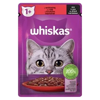 Krmivo pro kočku Whiskas kaps. Core hovězí ve šťávě 85g