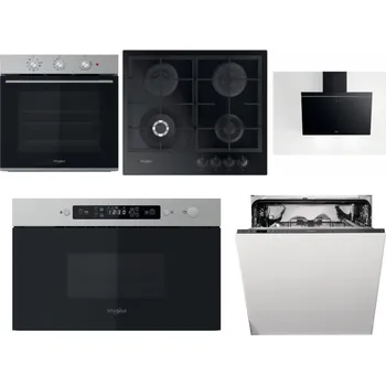Set domácích spotřebičů WHIRLPOOL OMK38HU0X + WHIRLPOOL GOFL 629/NB1 + WHIRLPOOL AKR 62F LT K + WHIRLPOOL MBNA910X + WHIRLPOOL WIO 3T133 PE 6.5
