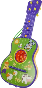Hudební nástroj pro děti Reig Musicales Dětská kytara Natura fialová/zelená