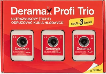 Odpuzovač zvířat Deramax Profi Trio 0180 plašič kun a hlodavců 3 ks