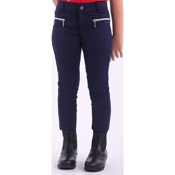 Jezdecké kalhoty QHP Rajtky Tanya QHP, s gripem, dětské, navy 140
