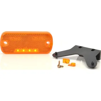 Směrový světlomet světlo poziční W128 LED vč. odrazky oranž (OSV108)