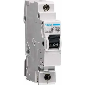 Jistič Hager Polo Jistič 1P B 25A 6kA AC (MBN125E)