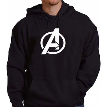 Pánská mikina mikina s kapucí AVENGERS - Iron Man Černá M