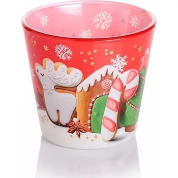 Svíčka Bartek Svíčka ve skle Gingerbread Cookies with vanilla colored glaze