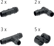 Sada spojek pro hadici 16 mm