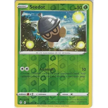 Společenská hra Pokémon karta Seedot 005/203 Reverse Holo