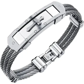 Růženec Amparo Miranda® Náramek Cross AM3004 silver
