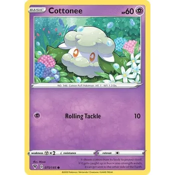 Karetní hra Pokémon karta Cottonee 075/185 - Vivid Voltage