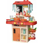 Dětská kuchyňka s tekoucí vodou, světly a zvuky - Červená