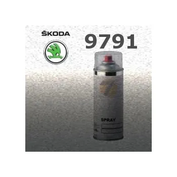 Autolak SKODA 9791 STRIBRNA CESKA POLICIE barva Spray 400ml
