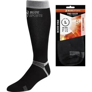 Podkolenky do bruslí Blue Sports Pro-Sock Ultimate Bamboo Barva: BS - černo-stříbrné, Velikost: EUR 44-46