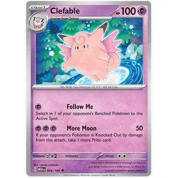 Karetní hra Pokémon TCG Clefable 036/165