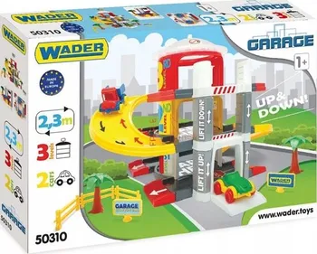 Set autodráh Wader Toys 50310 garáž s výtahem 