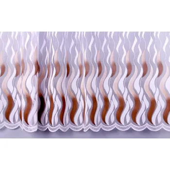 Záclona Žakárová záclona hnědá 180 cm