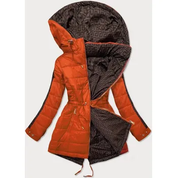 Dámská cargo bunda Oranžová oboustranná bunda pro ženy C4M9 MHM, odstíny oranžové XXL (44) i392_17788-48