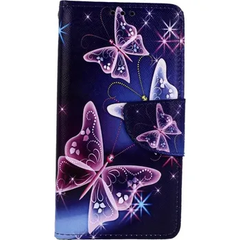 Pouzdro na mobilní telefon TopQ Pouzdro pro Xiaomi Redmi 7A, modré/motýlci