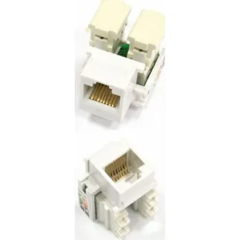 Patch panel NetRack modul 1xRJ45 Keystone Jack kat. 5e UTP KJ07 (NP1101)