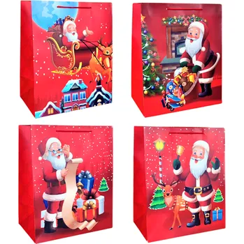 Dárková taška Vánoční dárková taška 26x32x16cm, 067M