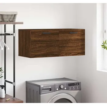 Koupelnový nábytek vidaXL Nástěnná skříňka 80 x 36,5 x 35 cm kompozitní dřevo [830089] Barva: hnědý dub