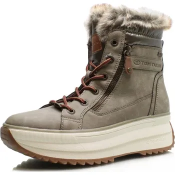 Dámská zimní obuv DÁMSKÉ KOTNÍKOVÉ BOTY TOM TAILOR 6390910003-00021 BÉŽOVÁ Barva: BÉŽOVÁ, Velikost: 40