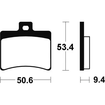 Brzdová destička Brembo (Itálie) Zadní brzdové destičky Brembo - Aprilia Scarabeo, 200ccm - 07>