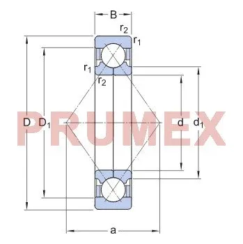 SKF QJ 312 PHAS čtyřbodové ložisko