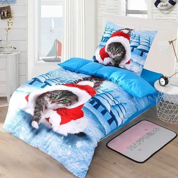 Povlečení Apex® produktová řada 3D 3D povlečení Apex - Vánoční kočka