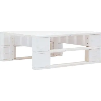 Nábytek vidaXL Zahradní taburet z palet dřevo medově [45767] Barva: Bílá