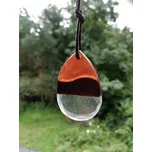 Náhrdelník oranžový s čirou (Náhrdelník oranžový s čirou)