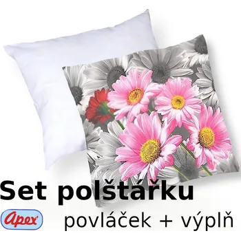 Povlak na polštářek Apex® produktová řada 3D 3D povláček na polštářek Apex - Louka - set Polštářek s výplní + Povláček